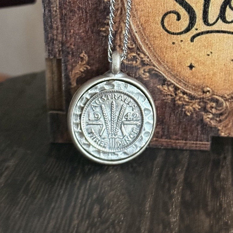 1942 Australian Threepence Necklace
