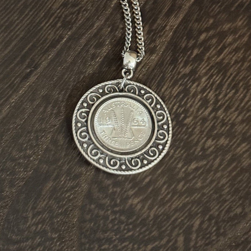 1964 Australian Threepence Necklace