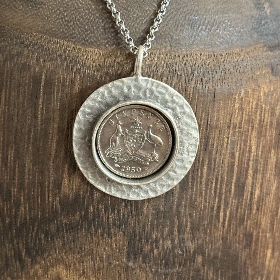 1950 Australian Sixpence Necklace