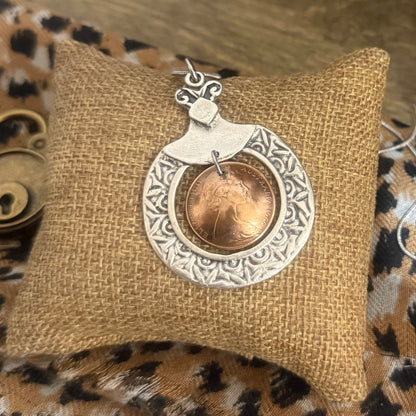 1966 Two Cent Coin Necklace – Silver & Copper Story