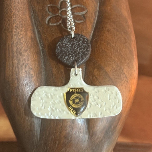Vintage Pisces Zodiac Necklace