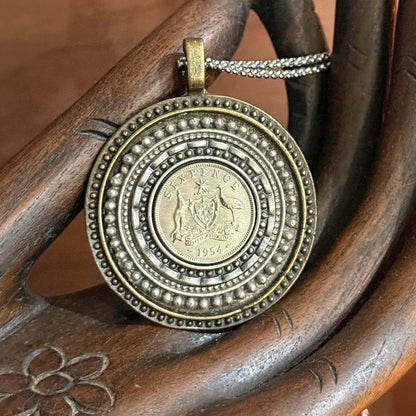 1954 Australian Sixpence Necklace