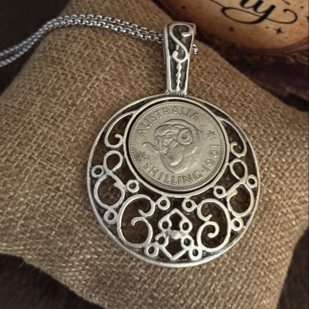 1961 Australian Shilling Necklace