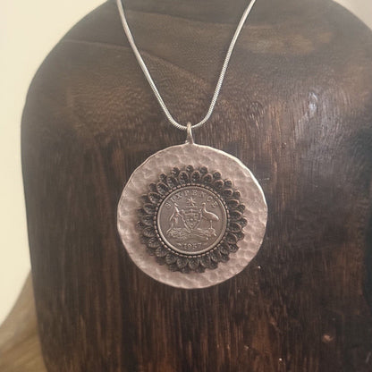 1957 Australian Sixpence Necklace