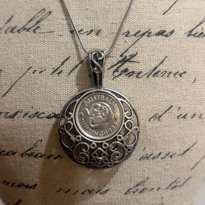 1954 Australian Shilling Necklace