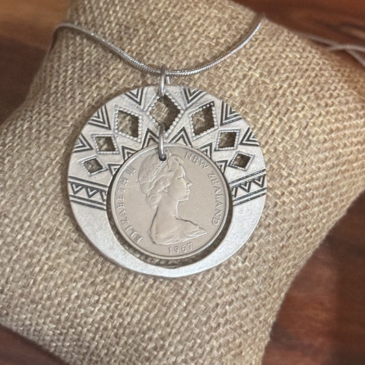 1967 New Zealand Shilling Necklace
