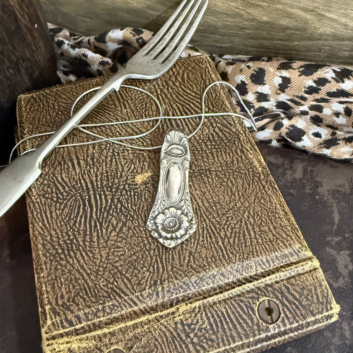 Sheffield Bread Fork Handle Necklace