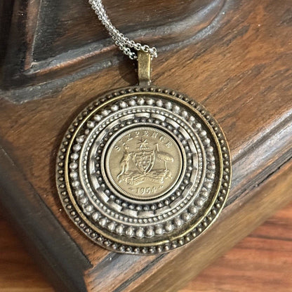 1954 Australian Sixpence Necklace