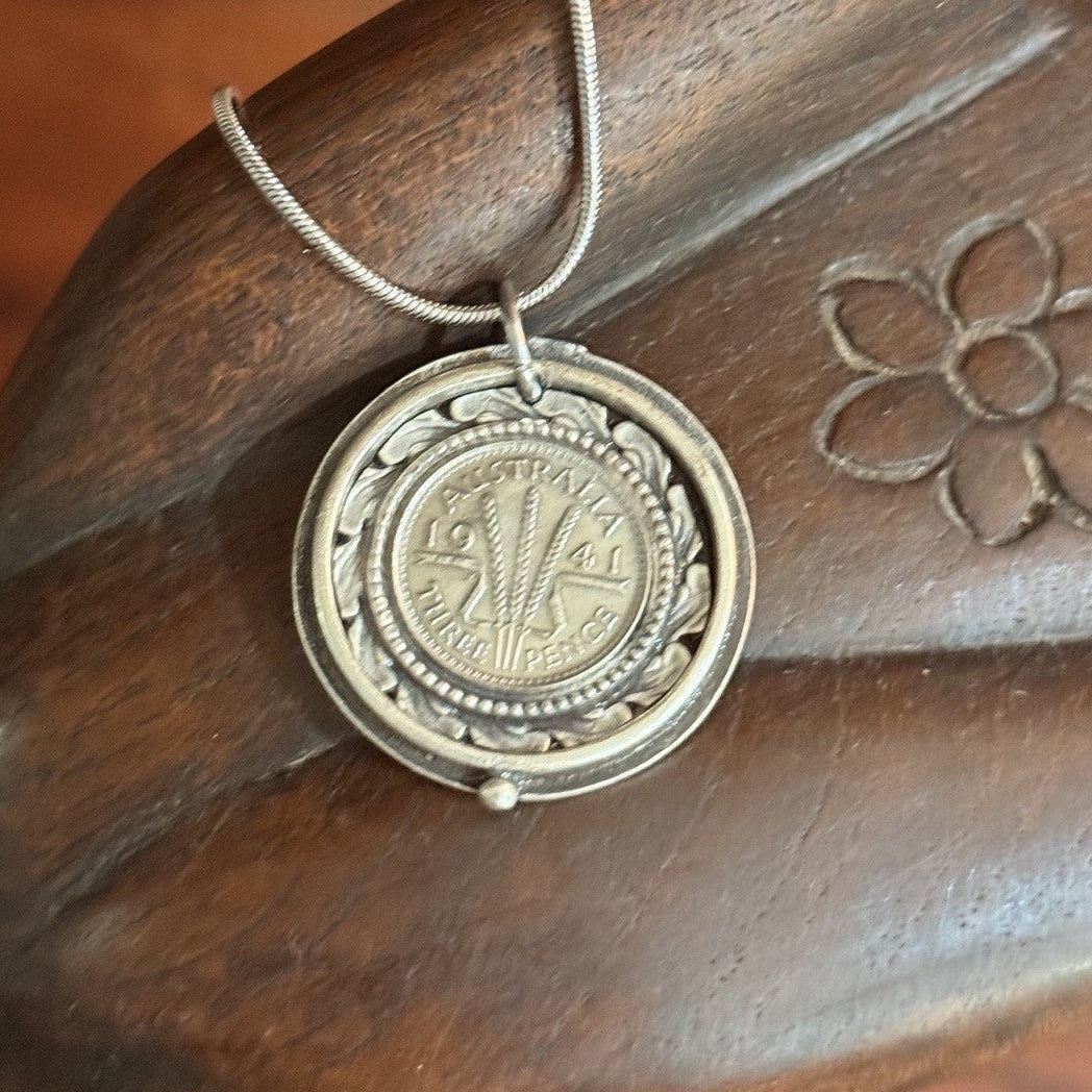 1941 Australian Threepence Necklace