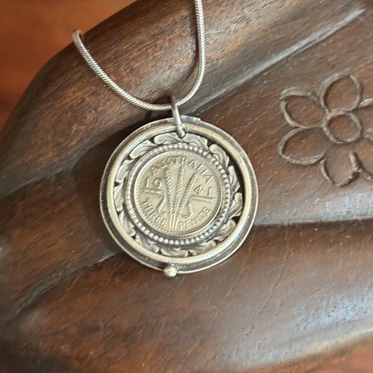 1941 Australian Threepence Necklace