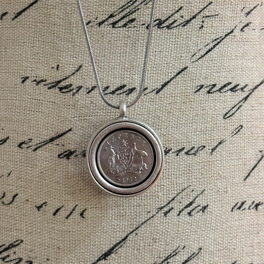 1952 Australian Sixpence Necklace
