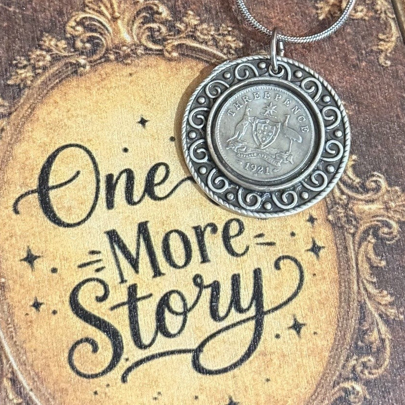 1921 Australian Threepence Necklace | Wearable Australian History