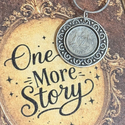 1921 Australian Threepence Necklace | Wearable Australian History