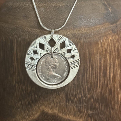 1967 New Zealand Shilling Necklace