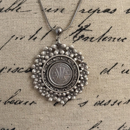 1943 Threepence Necklace