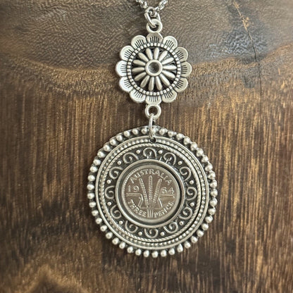 1964 Australian Threepence Necklace
