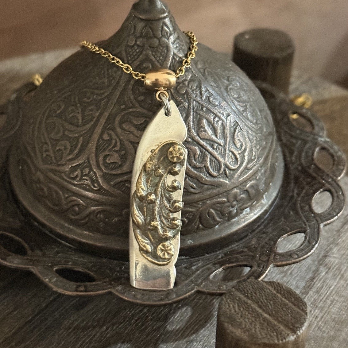 Repurposed Vintage Silverware & Jewellery Necklace | One of a Kind