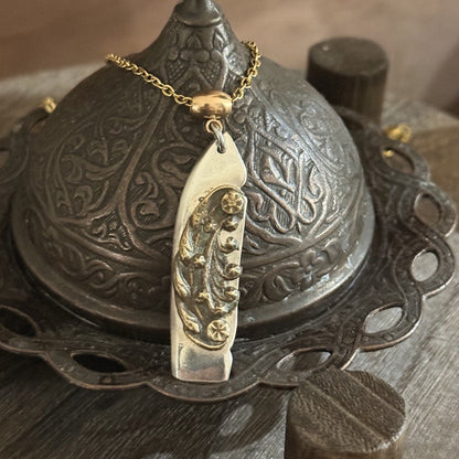 Repurposed Vintage Silverware & Jewellery Necklace | One of a Kind