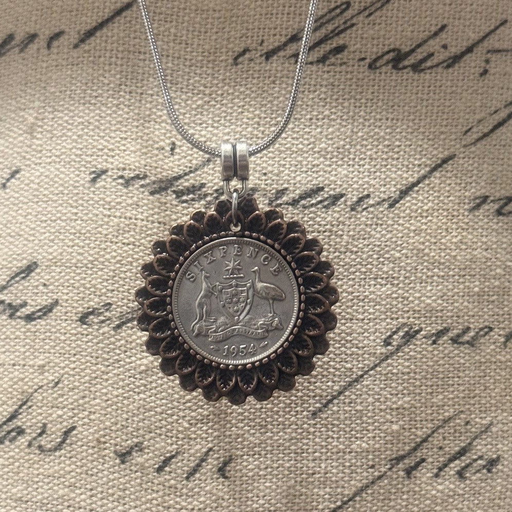 1954 Sixpence Necklace