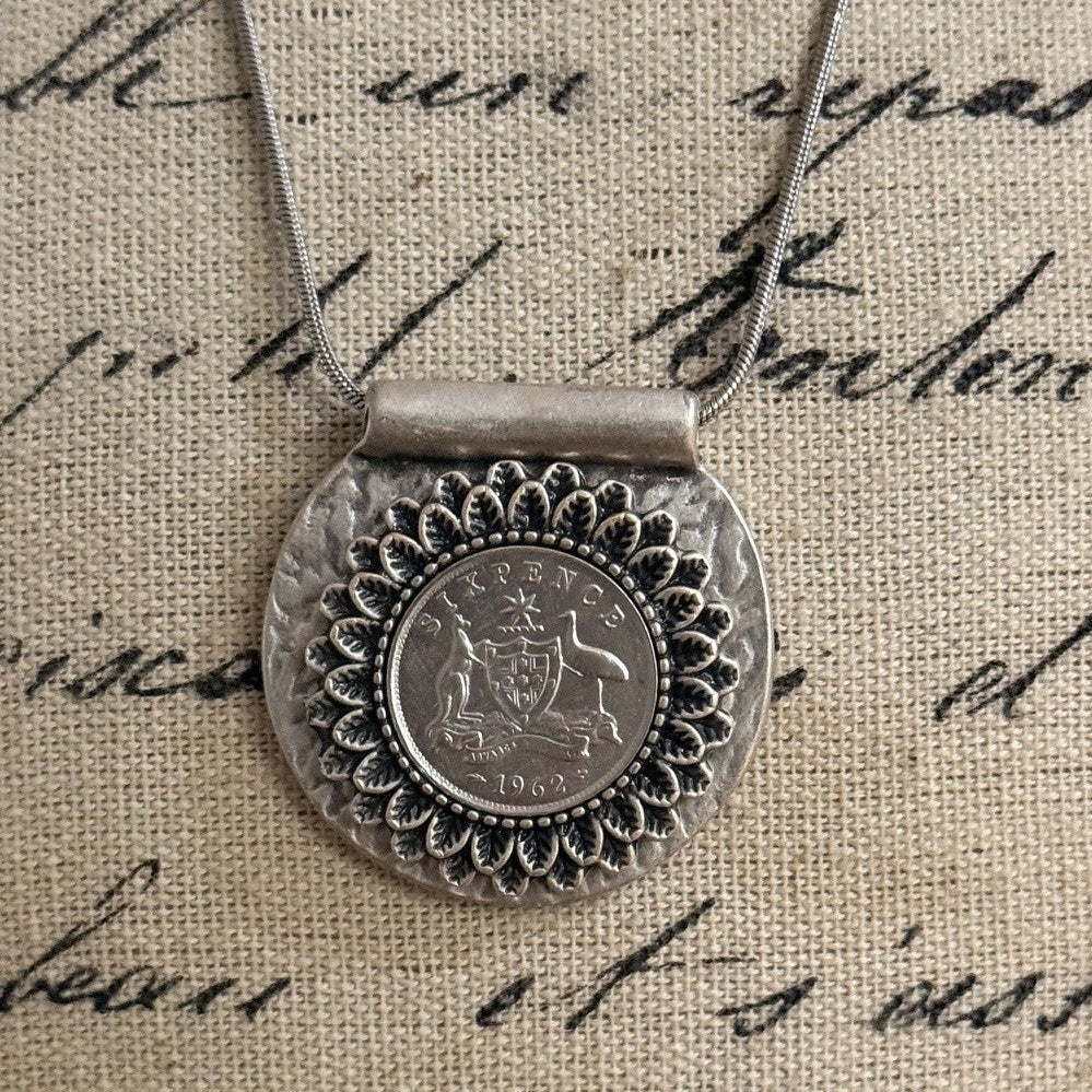 1962 Australian Sixpence Necklace