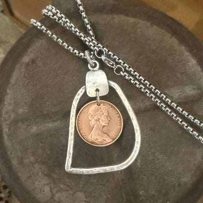 1966 Australian Two Cent Coin Necklace – A Little Piece of Home