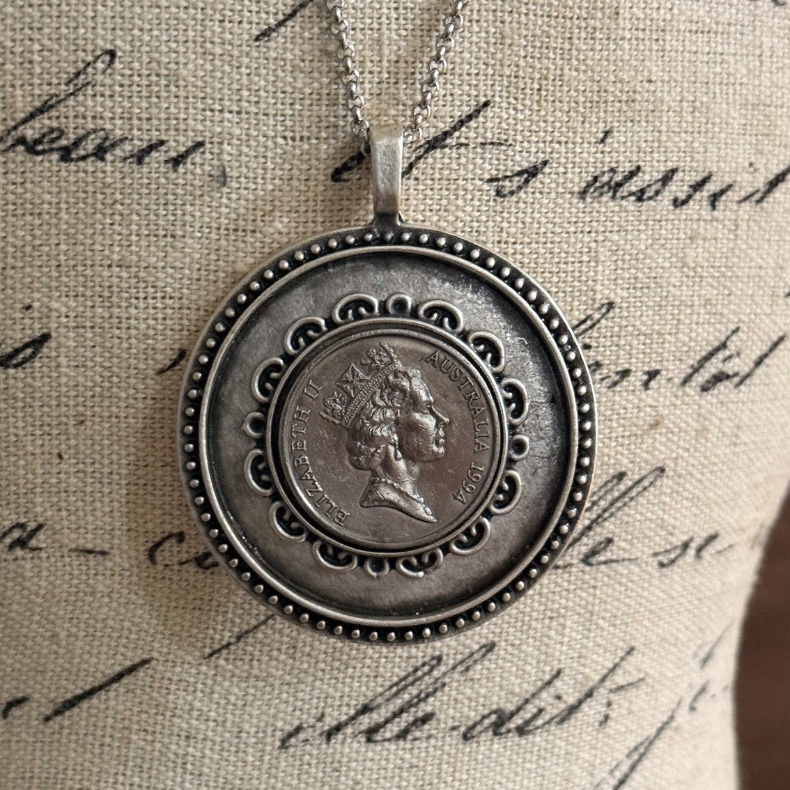 1994 Australian 20 Cent Coin Necklace