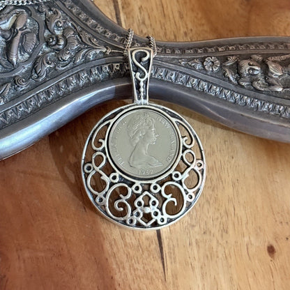 1967 New Zealand Coin Necklace