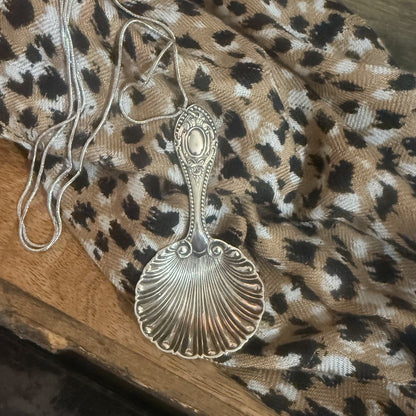 Vintage Sugar Shell Spoon Necklace