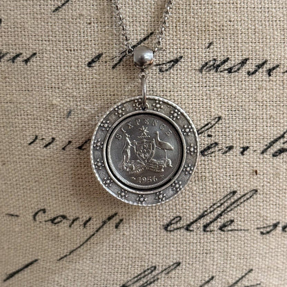 1956 Australian Sixpence Necklace