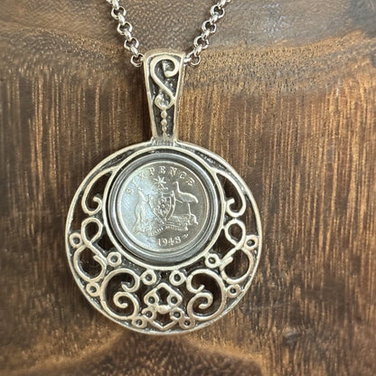 1948 Australian Sixpence Necklace