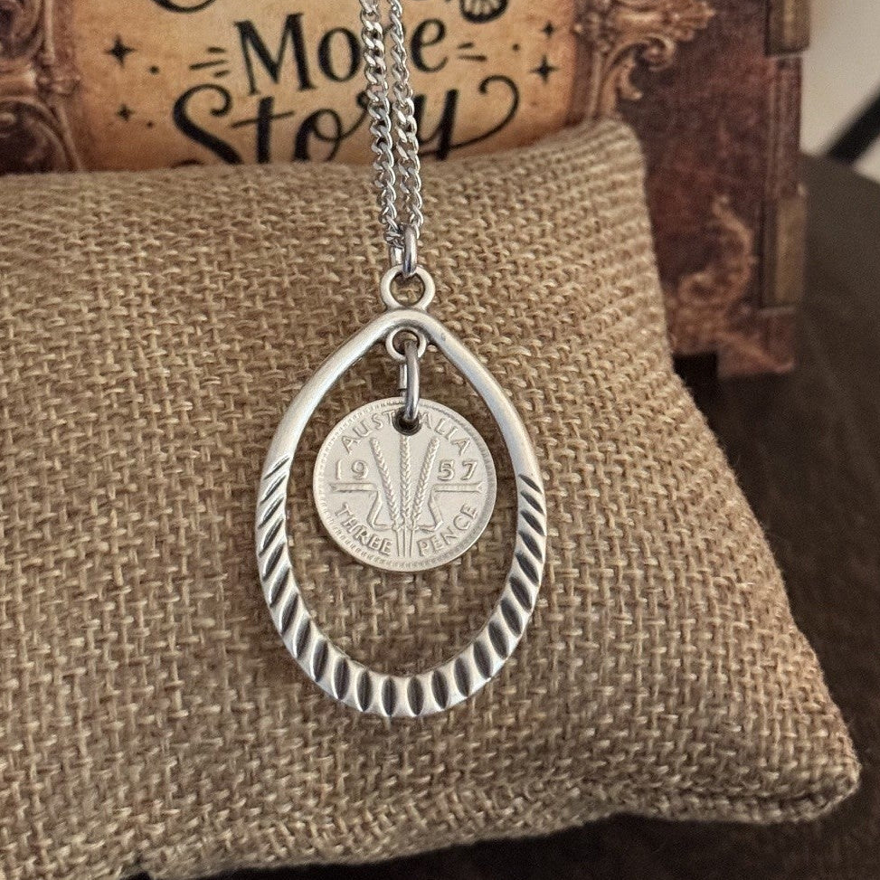 1947 Australian Threepence Necklace