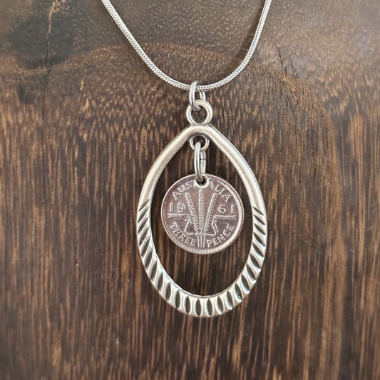 1961 Australian Threepence Necklace