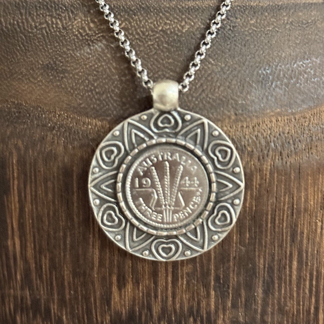 1944 Australian Threepence Necklace