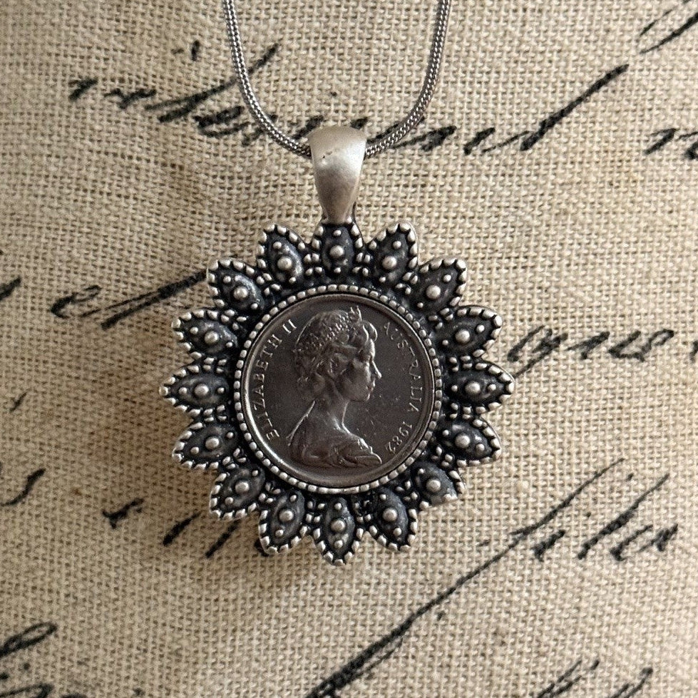 1982 Australian Ten Cent Coin Necklace
