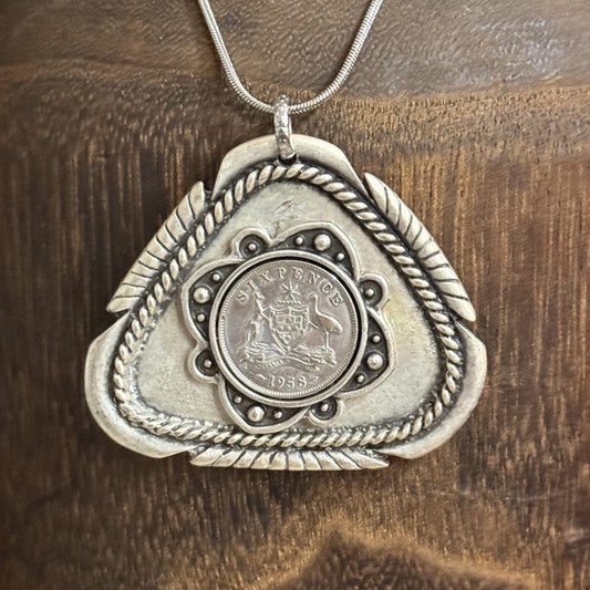 1953 Australian Sixpence Necklace