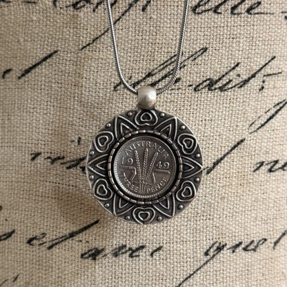 1949 Australian Threepence Necklace