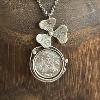 1958 Australian Sixpence Necklace