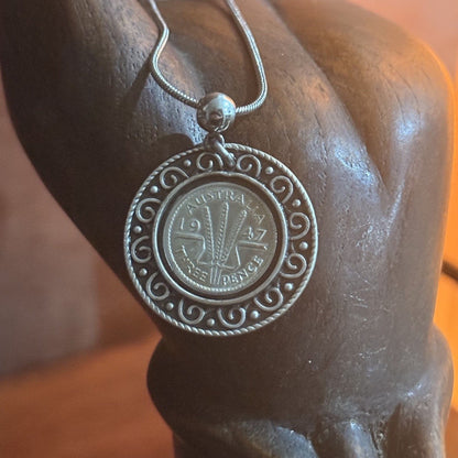 1947 Australian Threepence Necklace