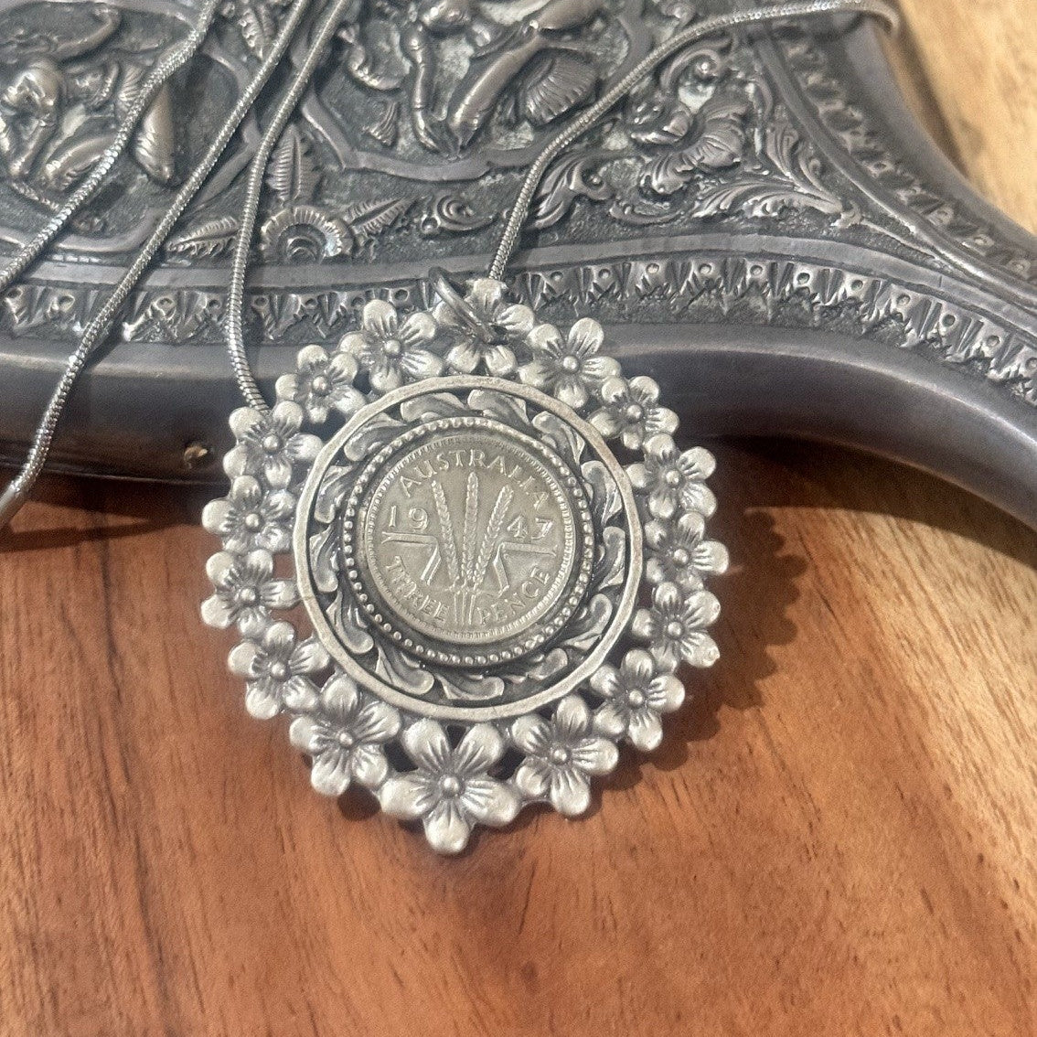 1983 Australian One Cent Coin Necklace