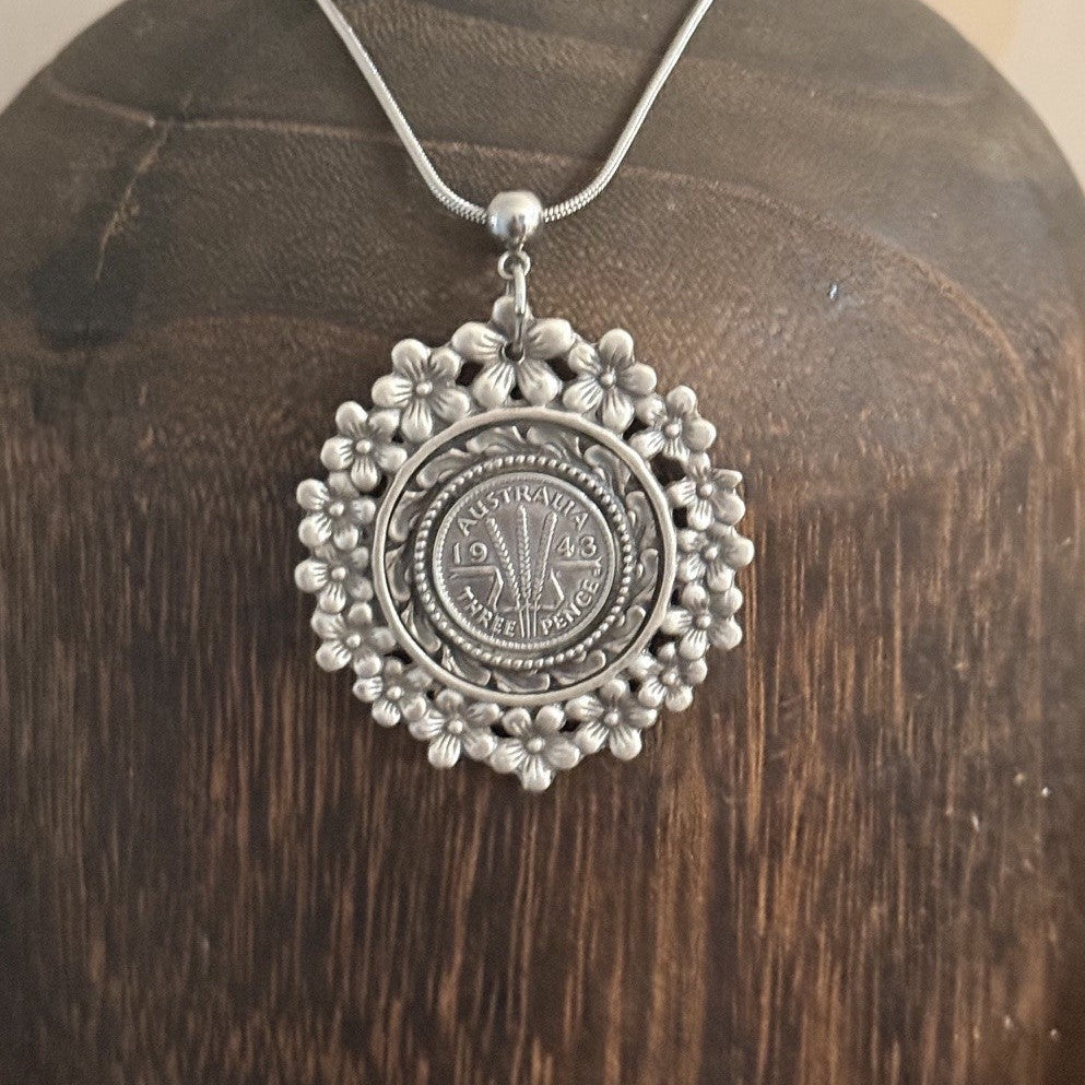 1943 Threepence Necklace