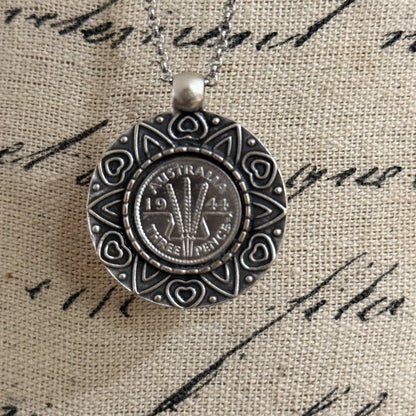 1944 Australian Threepence Necklace