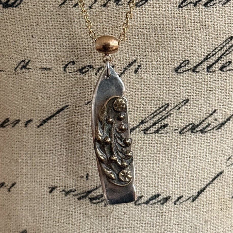 Repurposed Vintage Silverware & Jewellery Necklace | One of a Kind