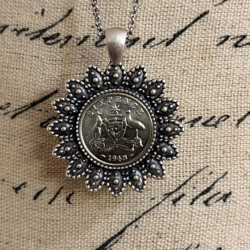 1948 Australian Sixpence Necklace