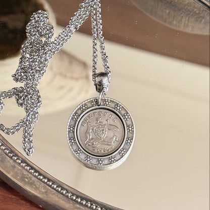 1956 Australian Sixpence Necklace