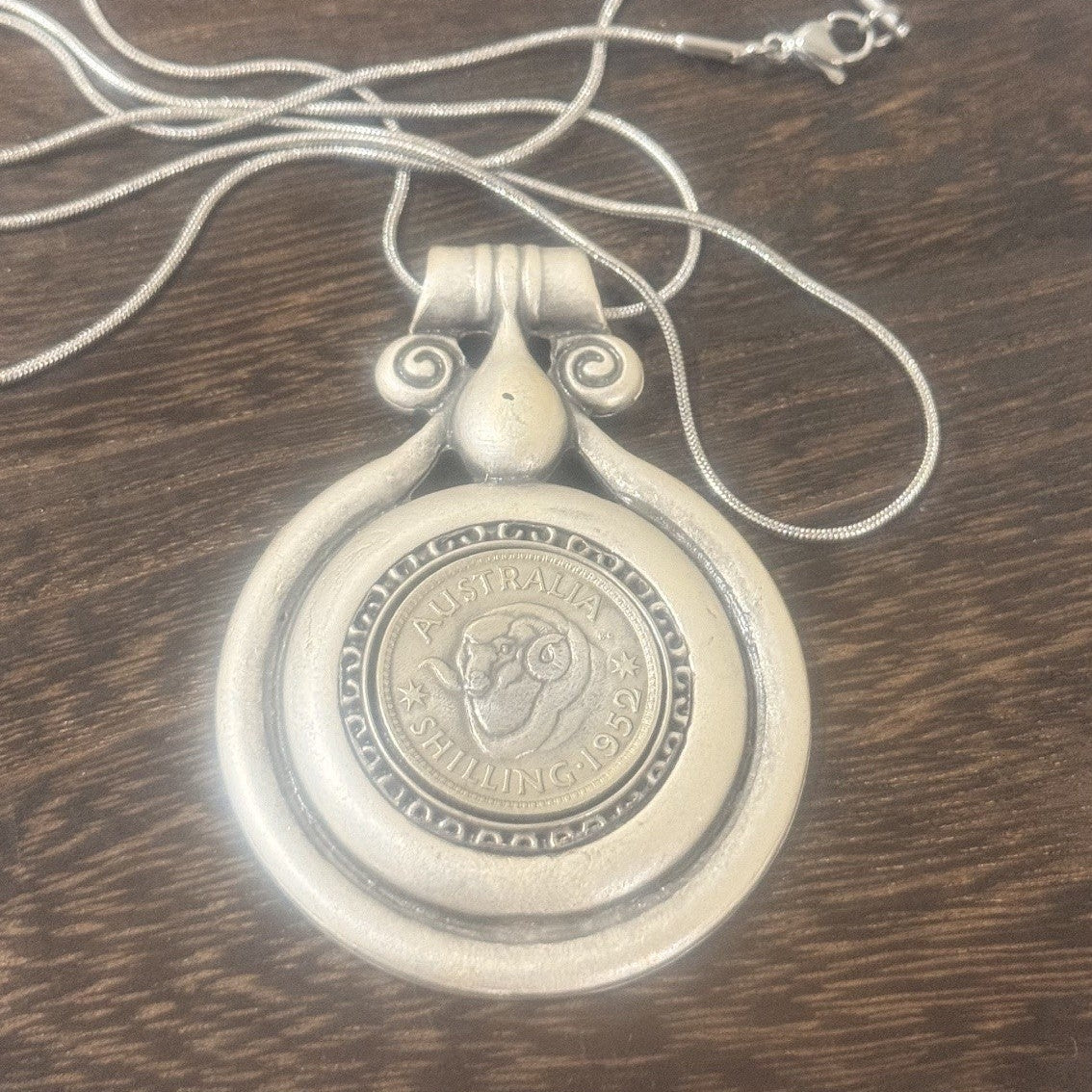 1952 Australian Shilling Necklace