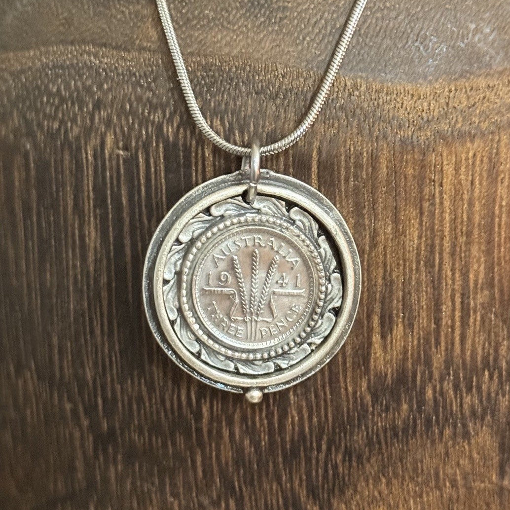 1941 Australian Threepence Necklace