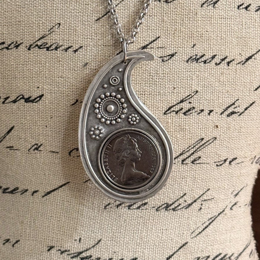 1967 Australian 20 Cent Coin Necklace
