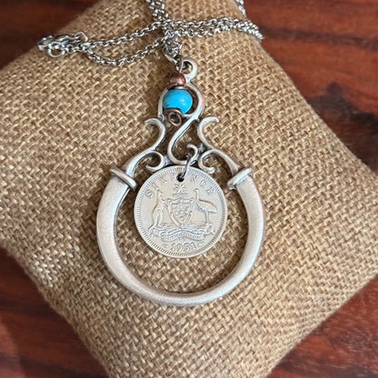 1951 Australian Sixpence Necklace