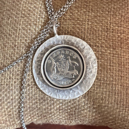 1950 Australian Sixpence Necklace