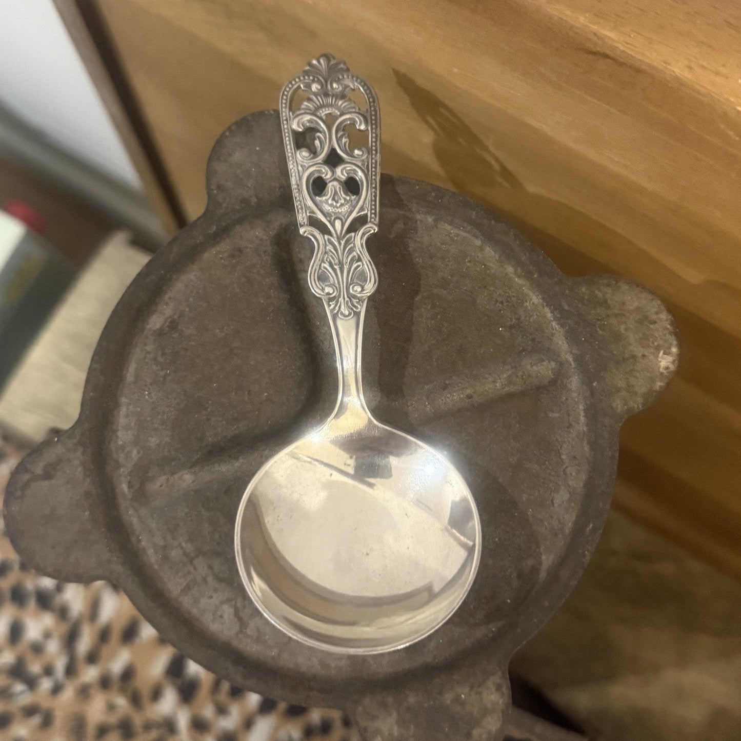 Ornate Vintage Silverware Necklace